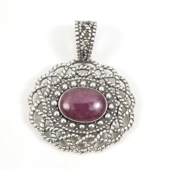 Carolyn Pollack Jewelry - Sincerely Southwest Sterling Shadow Ruby Enhancer